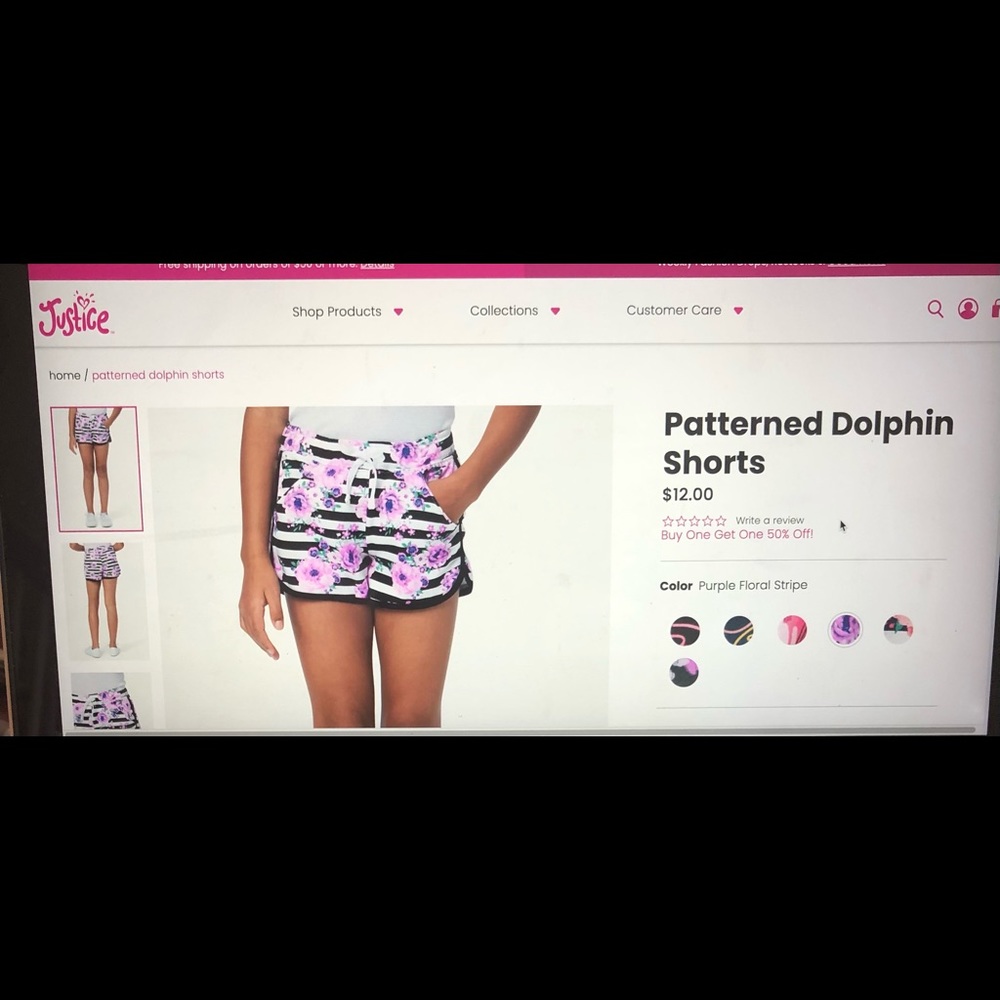 Patterned Dolphin Shorts